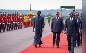 Visite officielle : le chef de l’État sénégalais accueilli à Brazzaville