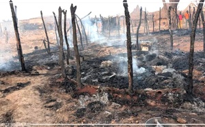 Saraya : un incendie détruit 19 cases dans le village de Kharakhéna