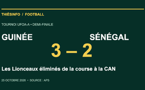 CAN U20 : battu par la Guinée, le Sénégal manque la qualification