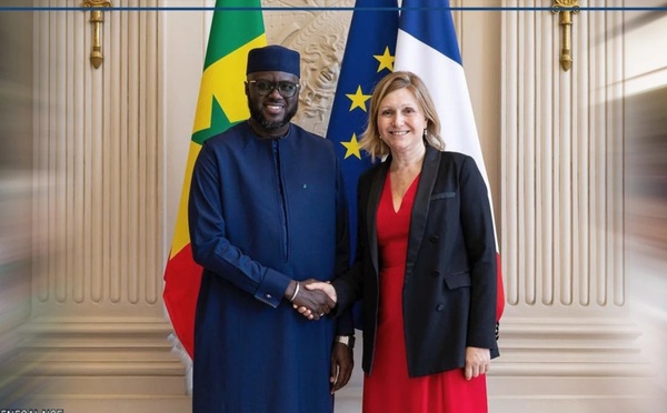 Paris : Malick Ndiaye s’est entretenu avec son homologue français, Yaël Braun-Pivet