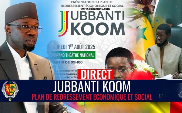 🔴 EN DIRECT | GRAND THEATRE : Présentation du Plan de Redressement et Social “Jubbanti Koom”