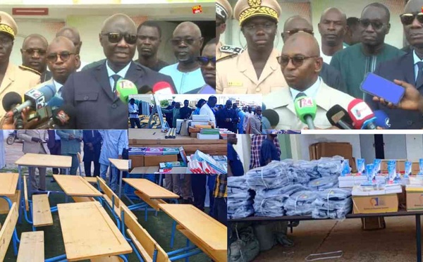Thiès : Le ministre Moustapha Guirassy réceptionne du matériel scolaire en vue de la rentrée 2025-2026
