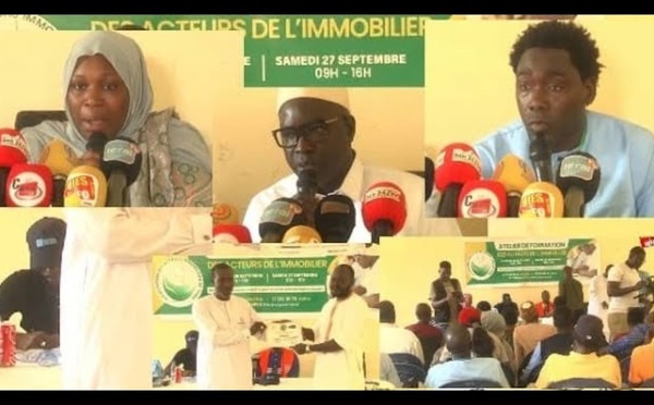 Thies Atelier de formation des acteurs de l'immobilier