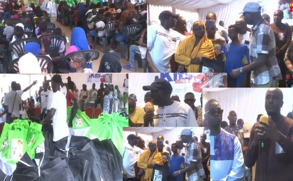 Thiès : Pape Matar Sarr offre plus de 600 kits scolaires aux élèves