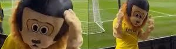 Ivre, la mascotte d’un club amateur de football se fait expulser avant le début du match