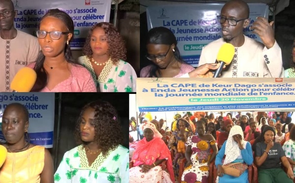 Journée de l’Enfant à Keur Dago : sécurité, dignité et avenir pour les enfants vulnérables