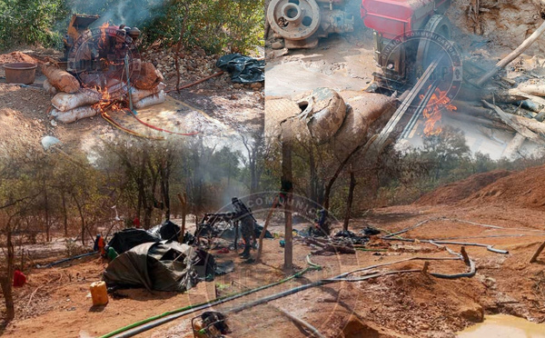 Saraya : un site d’orpaillage clandestin démantelé lors d’une opération de la gendarmerie