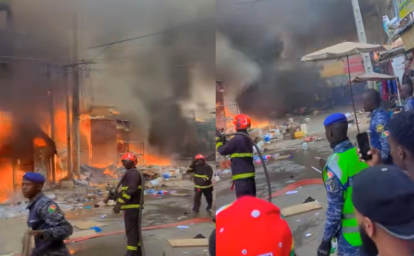 Marché central de Keur Massar : des cantines parties en fumée