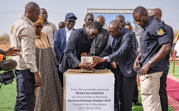 Pose de la première pierre de l’École de Formation du Barreau : l’État mise sur une justice modernisée