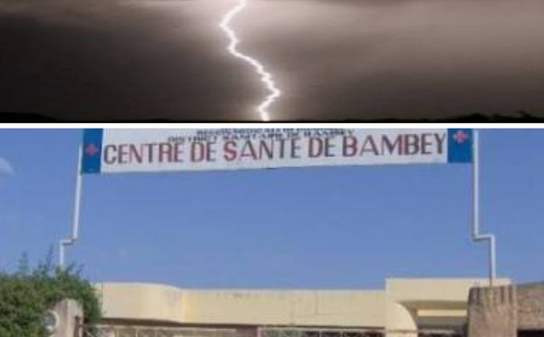 Bambey : la foudre s’abat sur un poste de santé et fait deux victimes