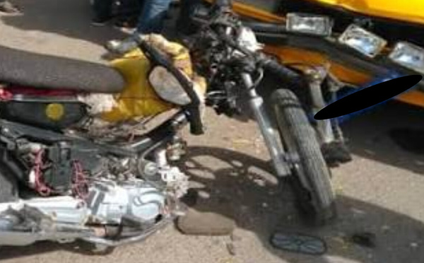 Thiès : violent choc entre un taxi et une moto Jakarta, la circulation perturbée par des travaux