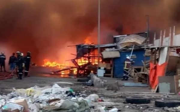 Tambacounda : un mort et d’importants dégâts dans l’incendie du marché Corona