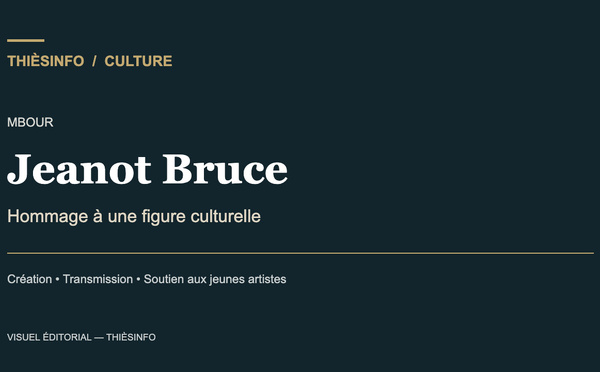 Mbour : disparition de Jeanot Bruce, figure du milieu culturel