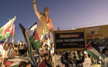 Des Palestiniens ont manifesté à Ramallah pour "remercier" l'Afrique du Sud