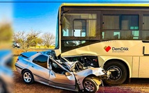 Accident mortel à Nakara : Cinq victimes dans une collision entre un bus et un véhicule de transport