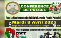 Conférence à Dakar : la cause palestinienne au cœur d’une rencontre mardi chez Amnesty International