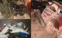 Accident tragique à Warang: 03 morts et 05 blessés dans un violent choc impliquant un véhicule et 4 motos Jakarta