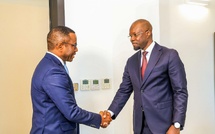 Ousmane Sonko rencontre Amadou Hott et Sidi Ould Tah lors de sa visite à Abidjan