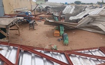 Mbacké : la toiture du stade municipal arrachée par un violent coup de vent, plusieurs blessés signalés