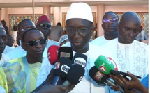 Amadou Bâ reçu par le Khalife général des Tidianes en prélude au Gamou de Tivaouane