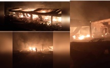 Incendie nocturne dans des ateliers de menuiserie au marché central de Kaolack : de lourds dégâts matériels
