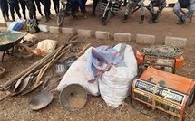 L’armée démantèle un nouveau site d’orpaillage clandestin à Sabadola