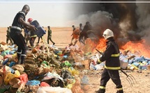 Kaolack : plusieurs tonnes de produits interdits détruites par la Douane