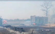 Koungheul : un incendie ravage plus d’une centaine de cases à Touba Thiarène
