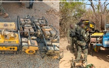 Saisie de matériel d’orpaillage illégal à Wortokhati par le GARSI 2