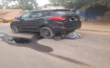 Thiès : un jeune motocycliste percuté par un 4x4 devant la Chambre de commerce, des informations font état de son décès
