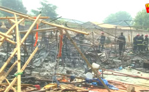 Thiès : Un violent incendie ravage une partie de la foire d'Hercent