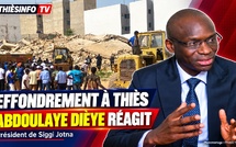 Effondrement à Thiès : Abdoulaye Dièye appelle au respect des procédures
