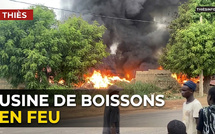 Thiès : incendie dans une usine de boissons à Touba Peycouck